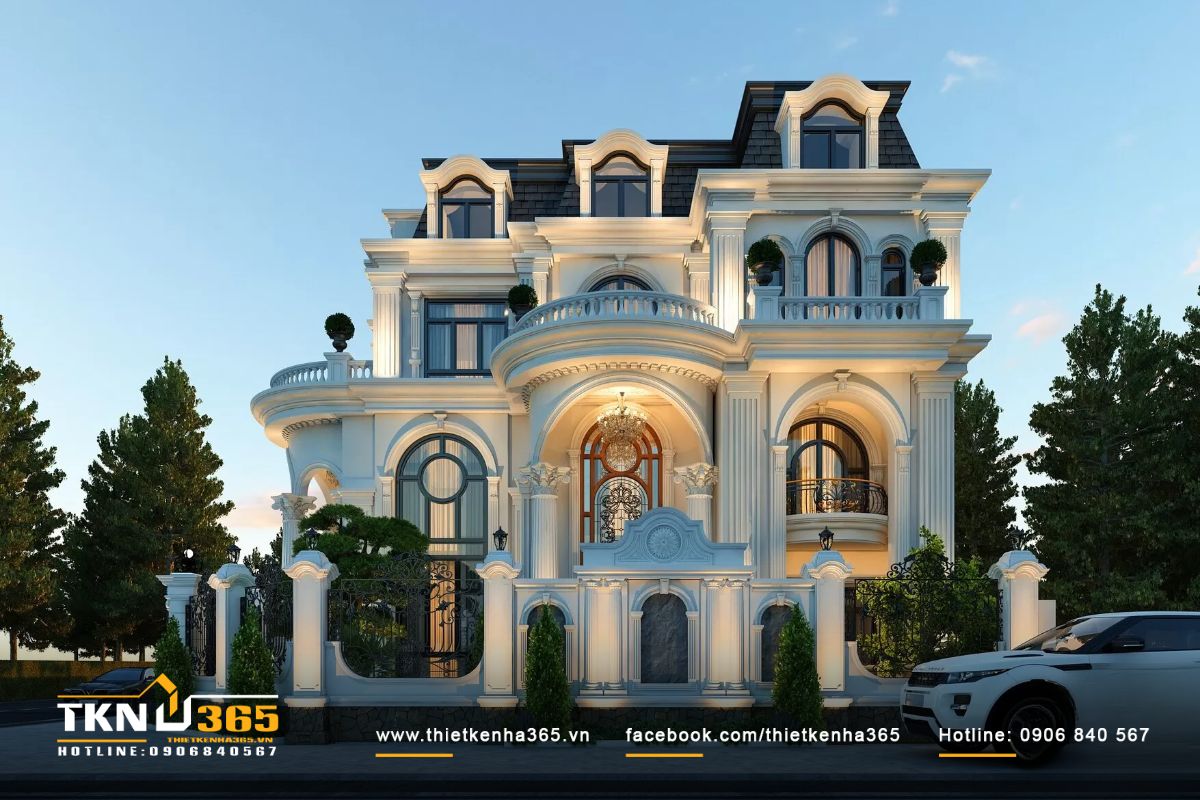 Căn biệt thự 400m2 có vẻ đẹp sang trọng và bề thế