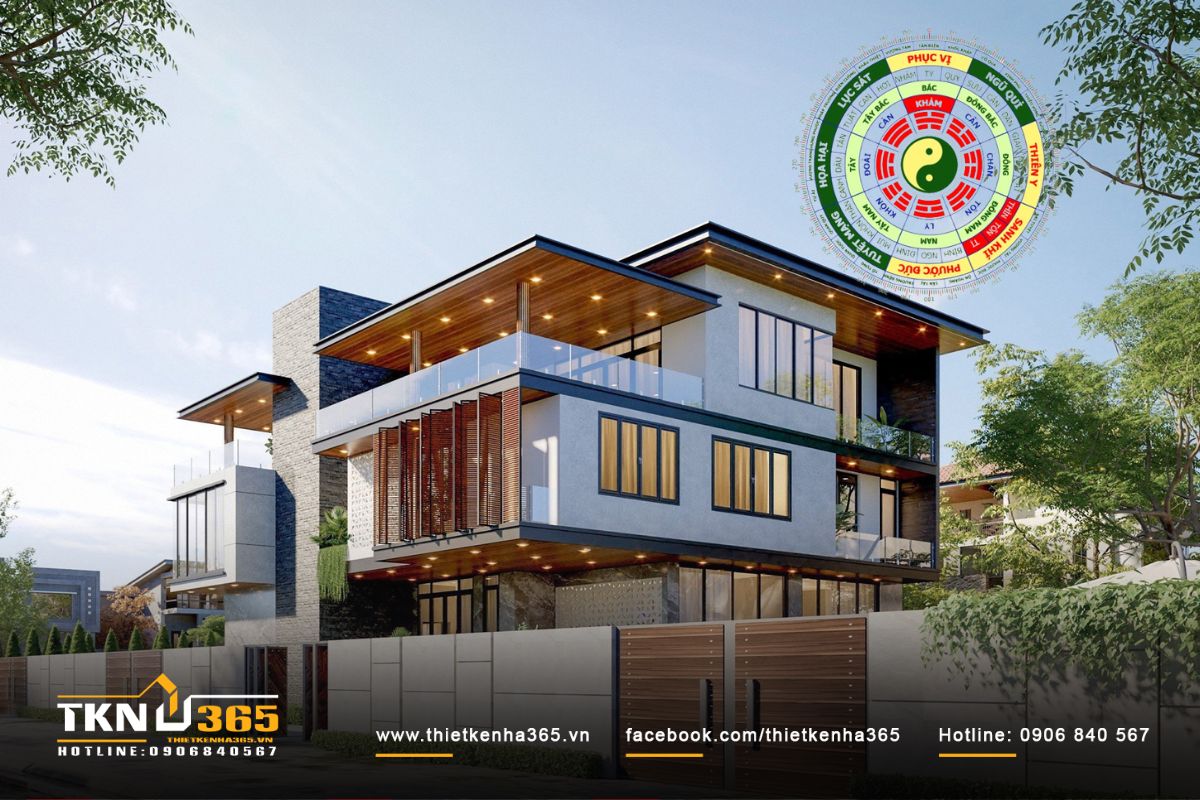 Lưu ý về phong thuỷ khi thiết kế biệt thự 400m2