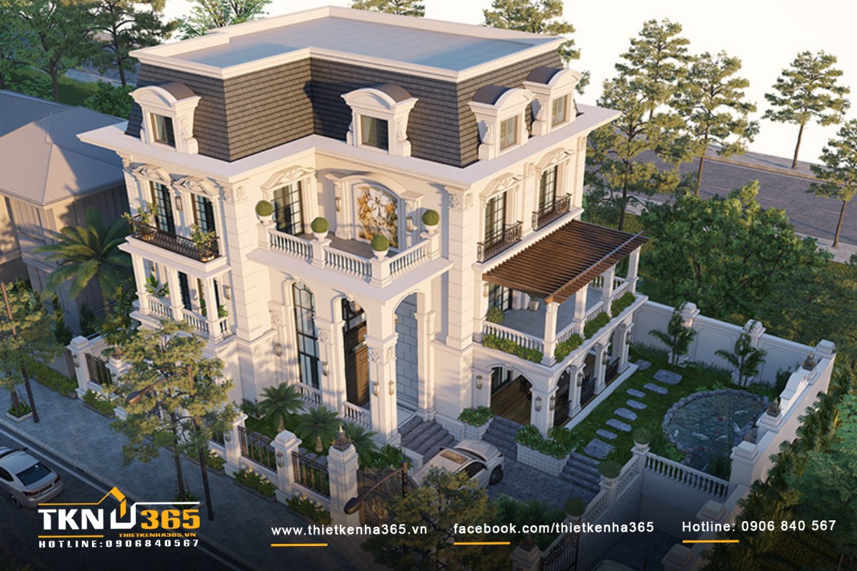 Thiết kế biệt thự 500m2 sang trọng, đẳng cấp