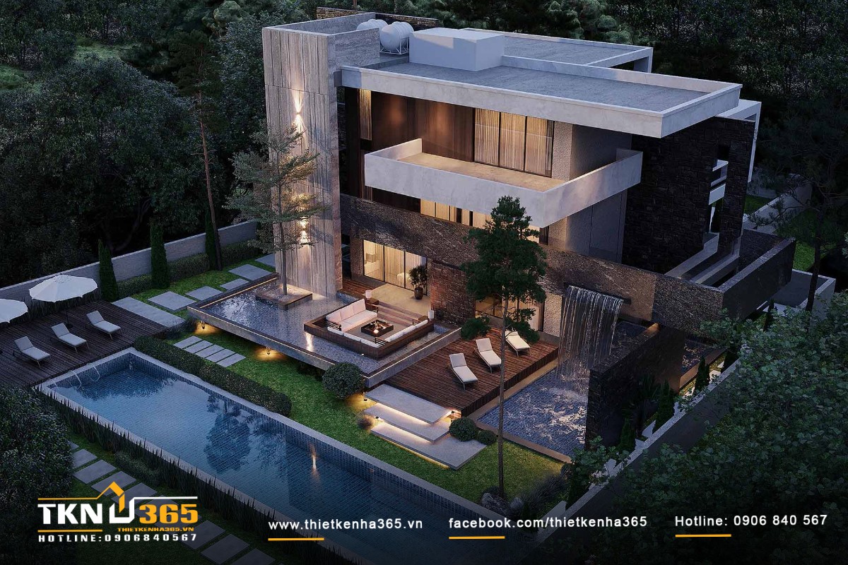 Biệt thự 500m2 tiện nghi hiện đại, đầy đủ công năng