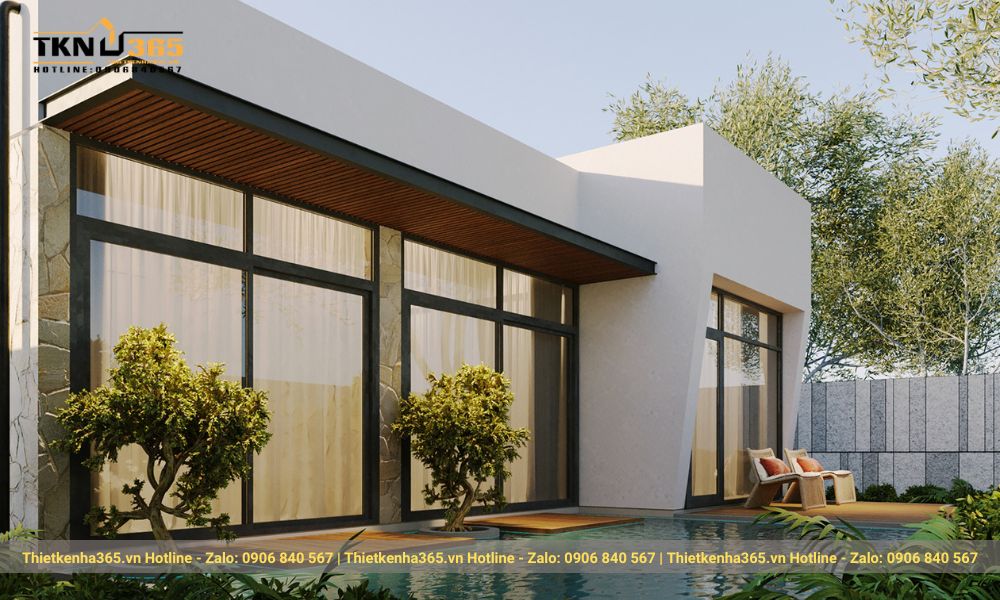 Ngôi biệt thự được xây dựng trên diện tích hơn 170m2