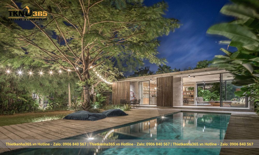 Căn biệt thự có view hồ bơi cực đẹp