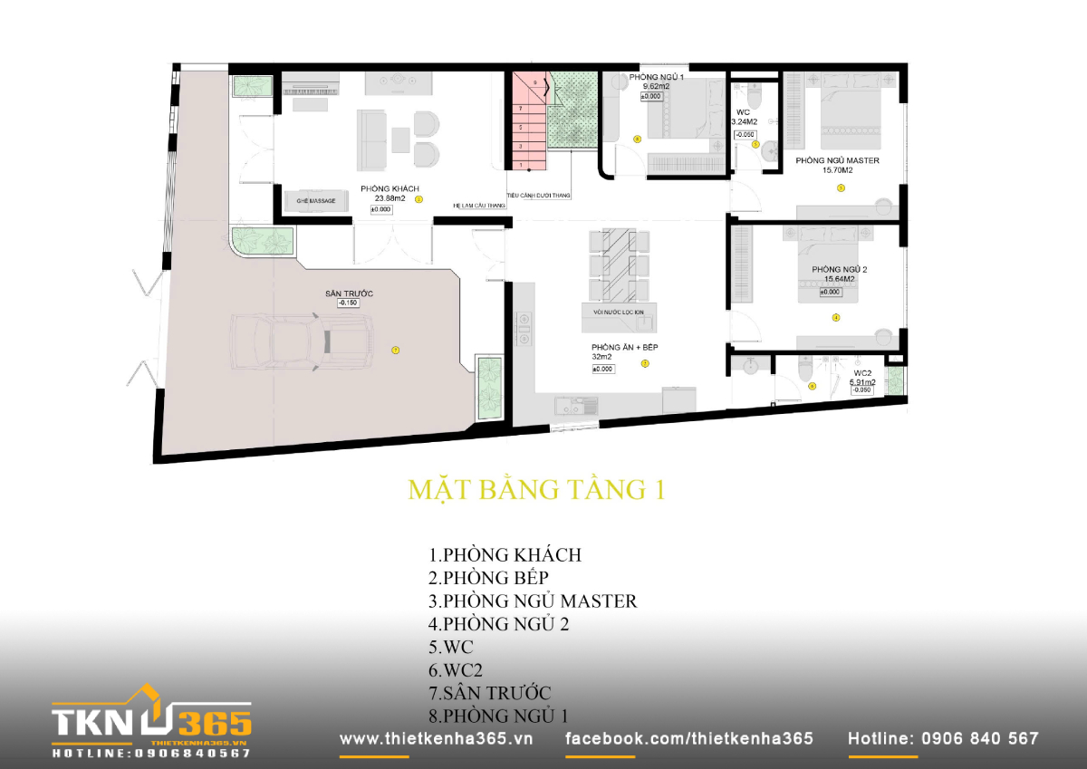 thiết kế nhà 2 tầng 3