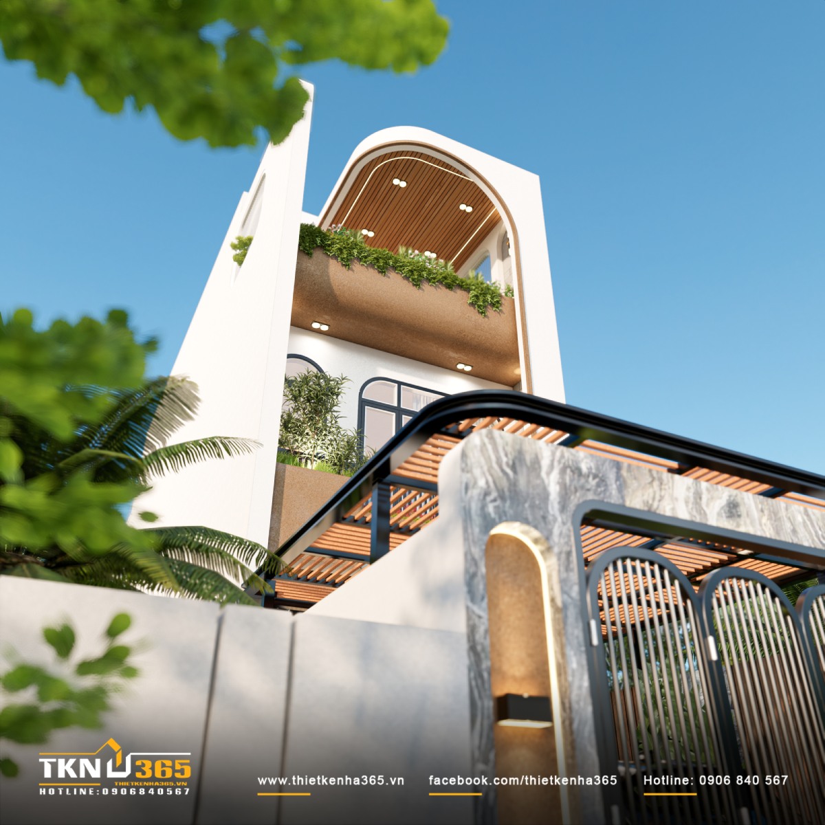 Thiết kế nhà phố 1 trệt 2 lầu 12