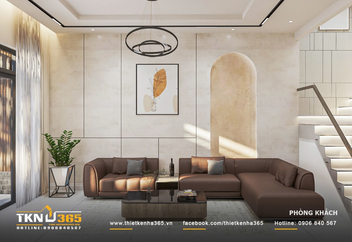 Thiết kế nhà phố 1 trệt 2 lầu 6