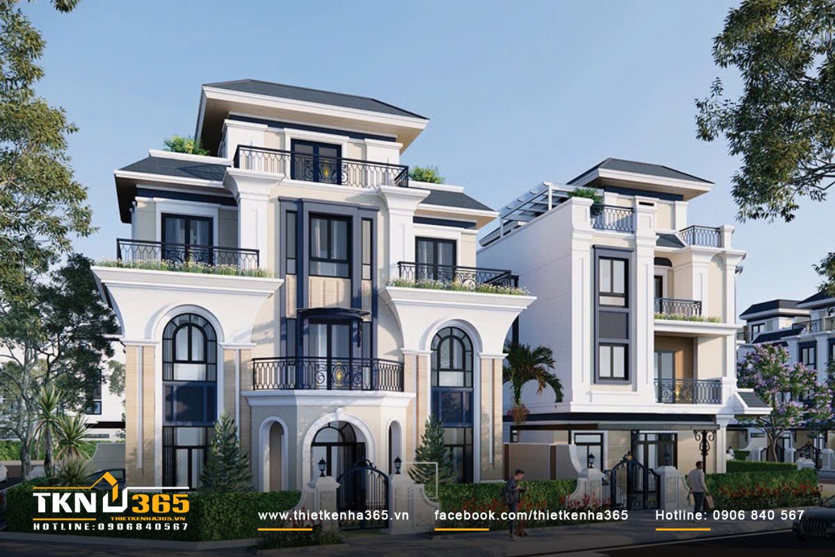 Mẫu thiết kế nội thất biệt thự liền kề đẹp, sang trọng