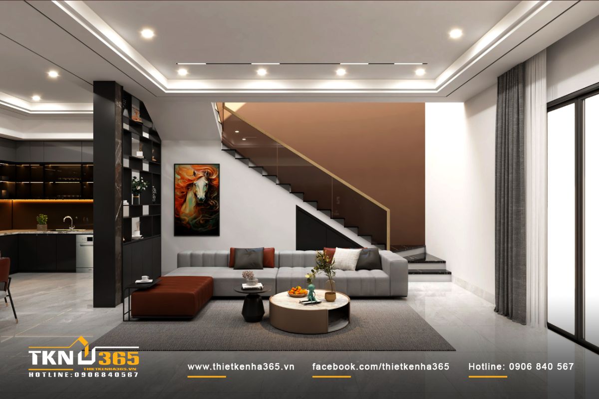 Thiết kế nội thất biệt thự phong c&aacute;ch hiện đại