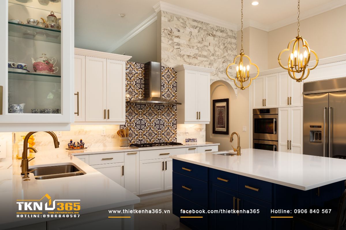 Nội thất ph&ograve;ng bếp sang trọng