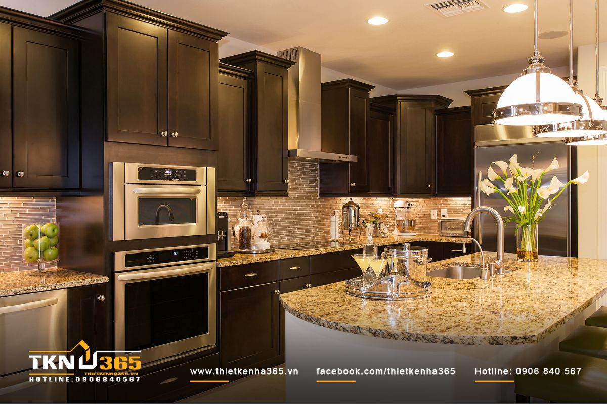 Kh&ocirc;ng gian bếp tho&aacute;ng đ&atilde;ng v&agrave; m&aacute;t mẻ