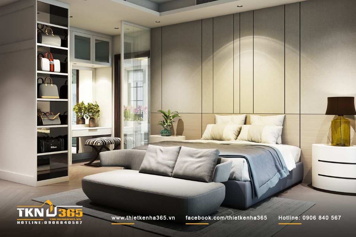 Nội thất ph&ograve;ng ngủ sang trọng