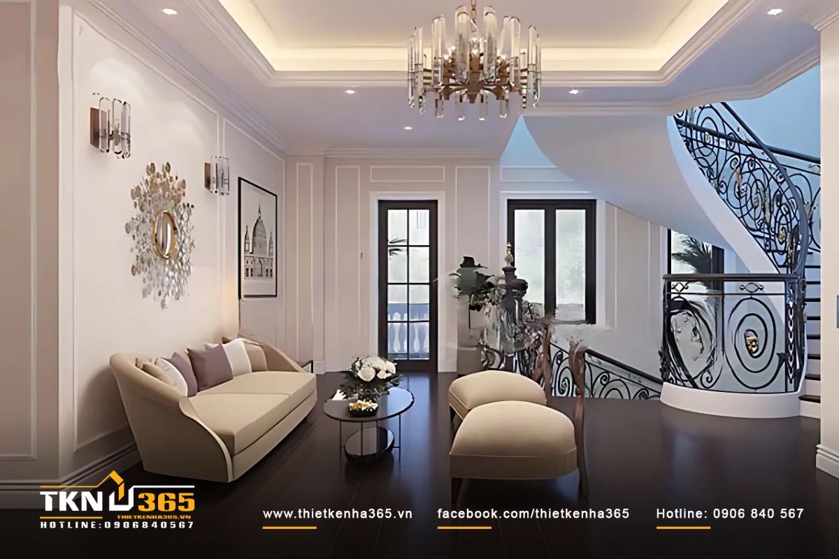 Thiết kế nội thất ph&ograve;ng sinh hoạt chung đơn giản