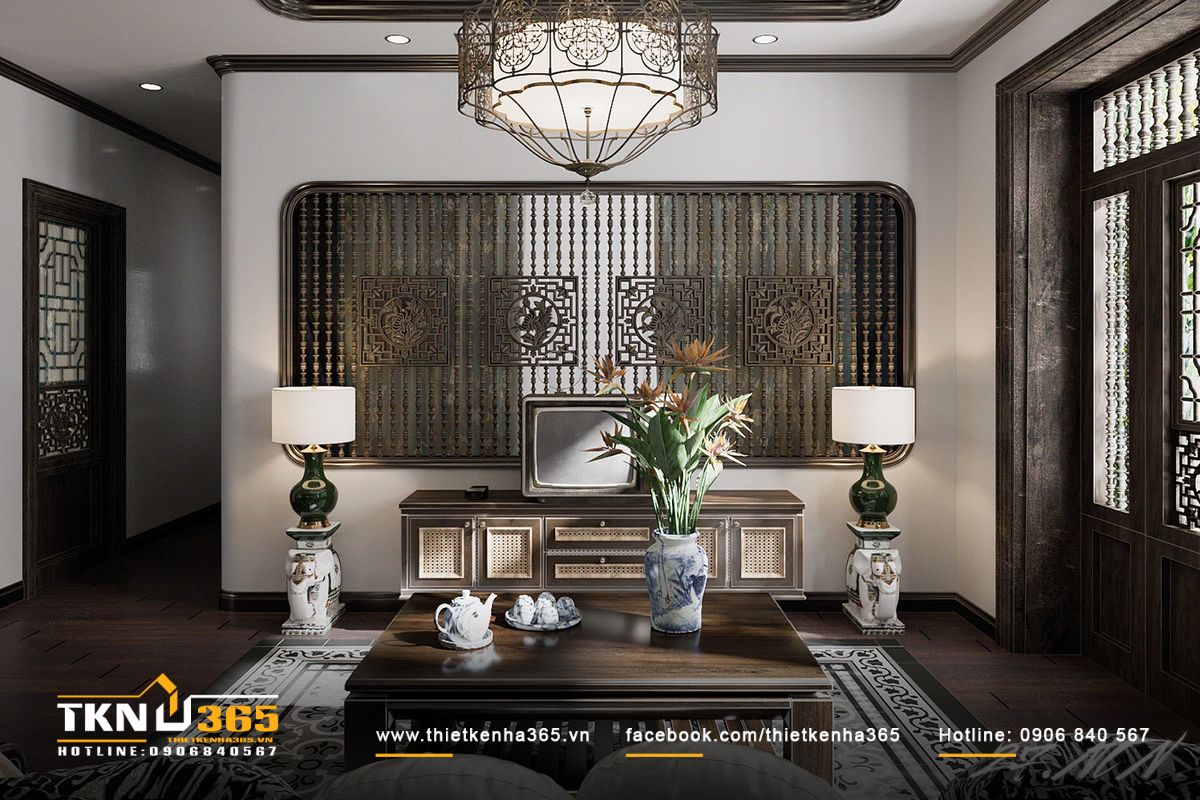 Thiết kế nội thất biệt thự phong c&aacute;ch truyền thống