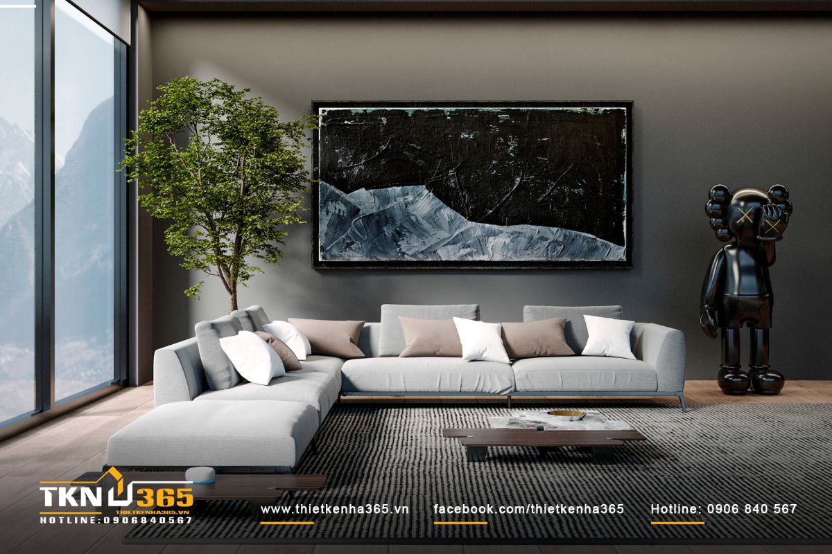 Nội thất ph&ograve;ng kh&aacute;ch sang trọng