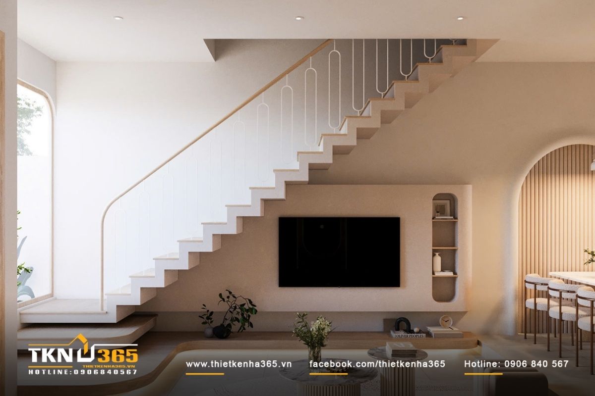 Thiết kế nội thất nhà phố 4 tầng có tum
