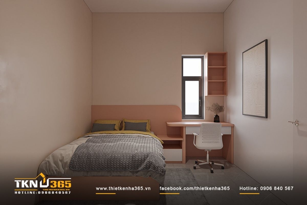 Tổng thể căn phòng hài hoà mang lại cảm giác dễ chịu