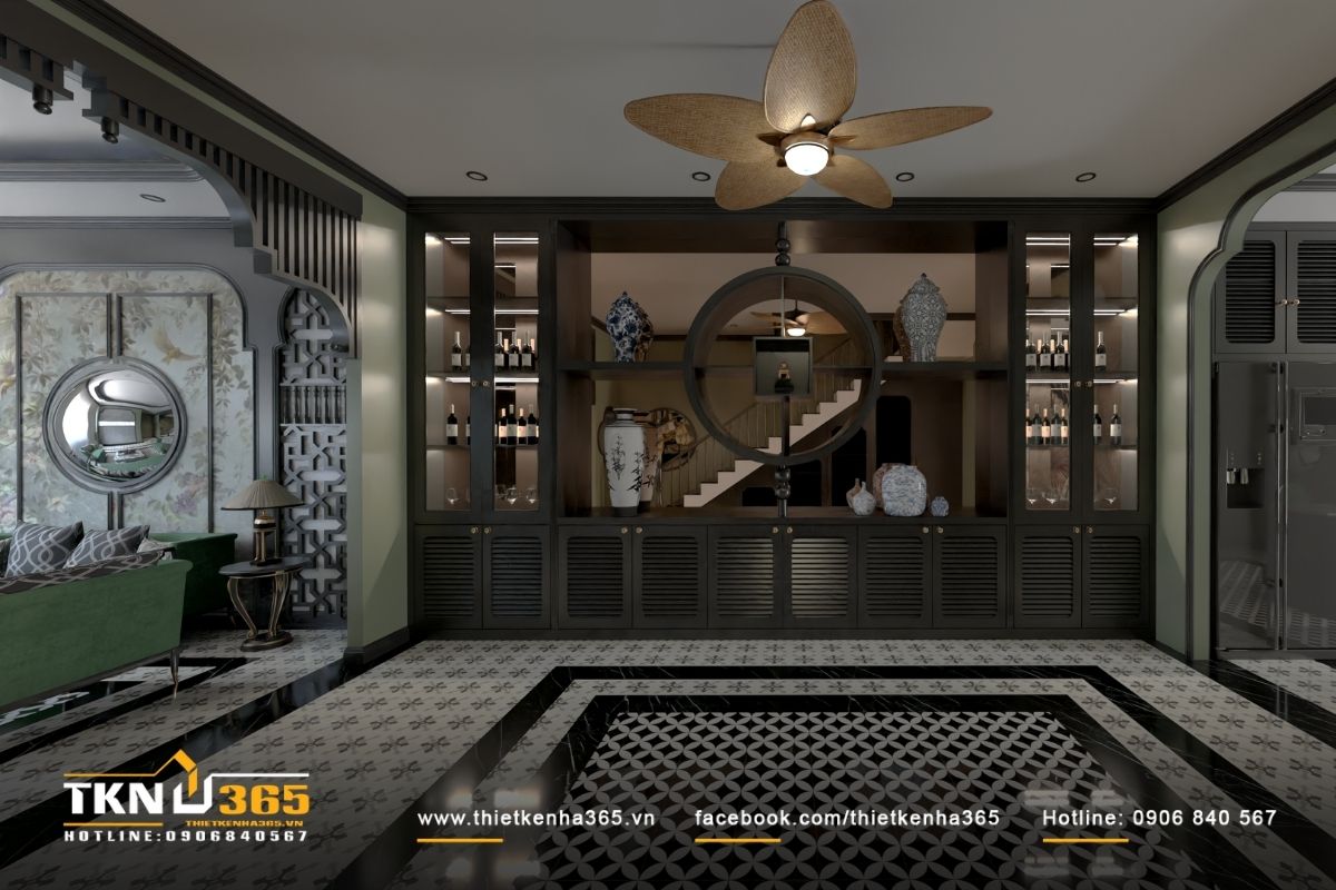 Tổng thể căn phòng mang nét độc đáo riêng