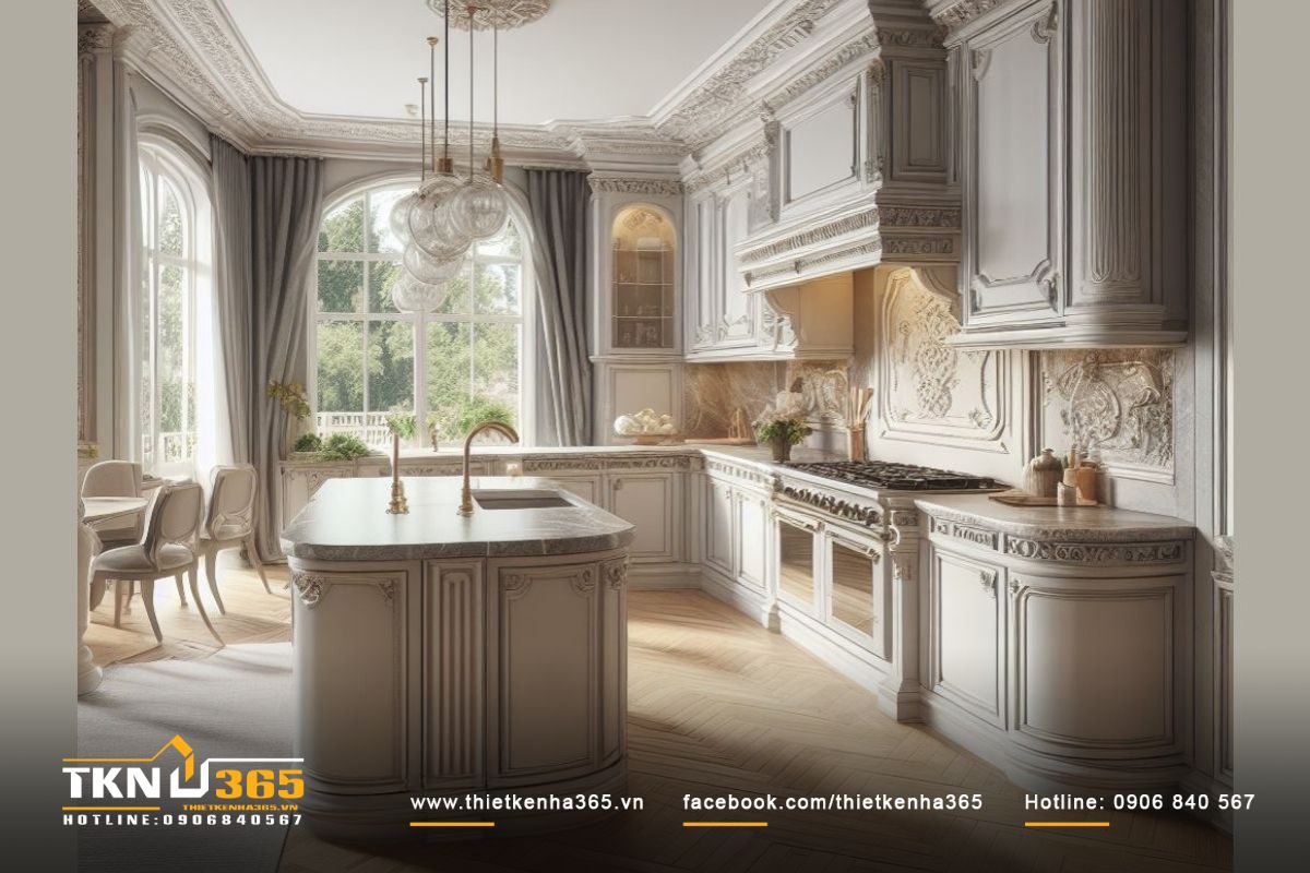 Đèn chùm ấn tượng với thiết kế độc đáo giúp căn bếp trở nên sáng bừng sức sống