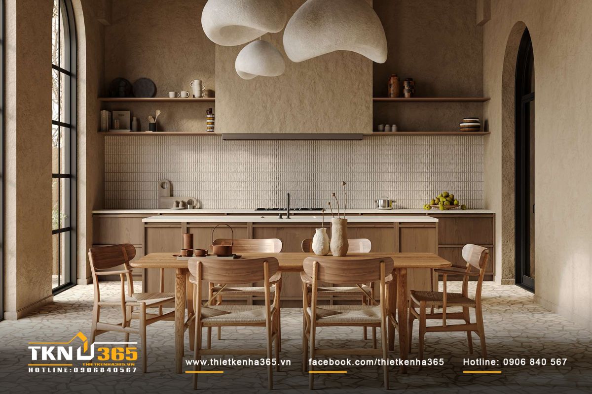 Đèn trần độc đáo, phá cách tạo điểm nhấn cho căn bếp