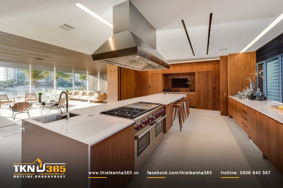 Bố trí hệ thống lọc không khí để hạn chế ám mùi đồ ăn vào quần áo và các vật dụng trong nhà