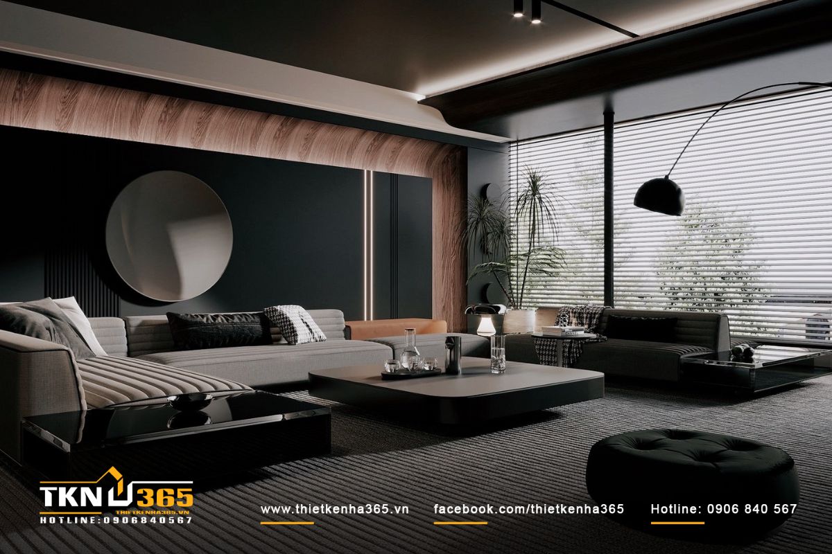 Tạo sự c&acirc;n bằng cho kh&ocirc;ng gian bằng c&aacute;ch kết hợp chất liệu gỗ, c&acirc;y xanh v&agrave; &aacute;nh s&aacute;ng tự nhi&ecirc;n