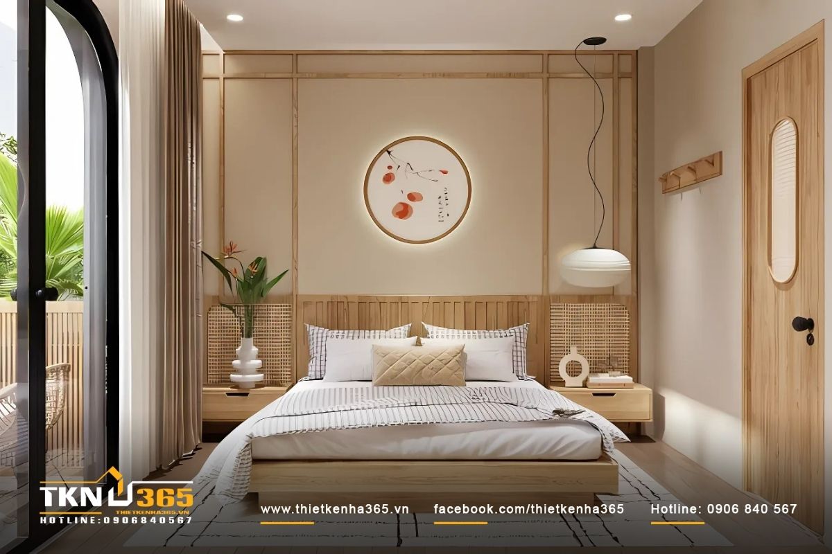 Không gian phòng ngủ theo phong cách Tropical hòa quyện thiên nhiên vào từng chi tiết