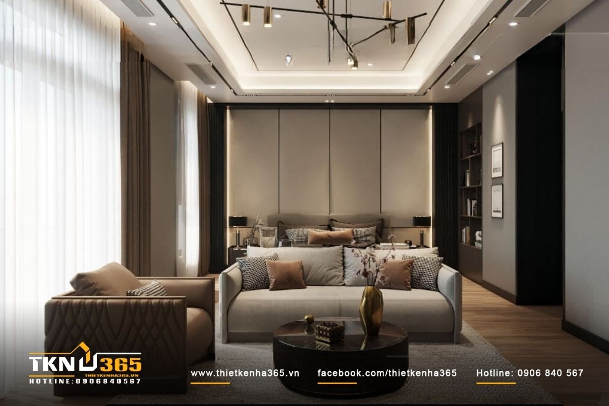 Thiết kế nội thất phòng ngủ hiện đại tích hợp các thiết bị thông minh