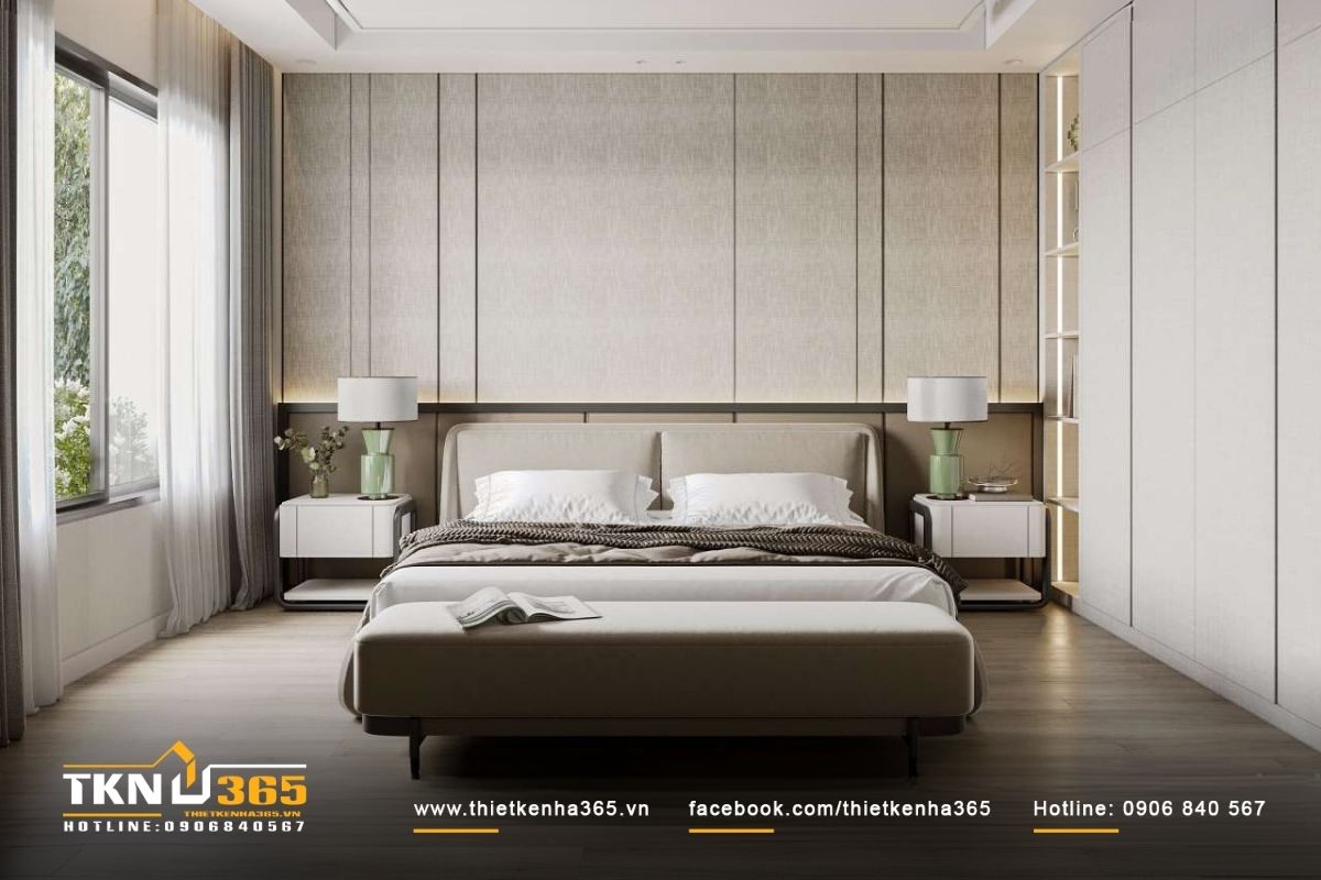 Gam màu sáng và ánh sáng tự nhiên giúp không gian phòng ngủ trở nên tràn đầy sức sống và năng lượng