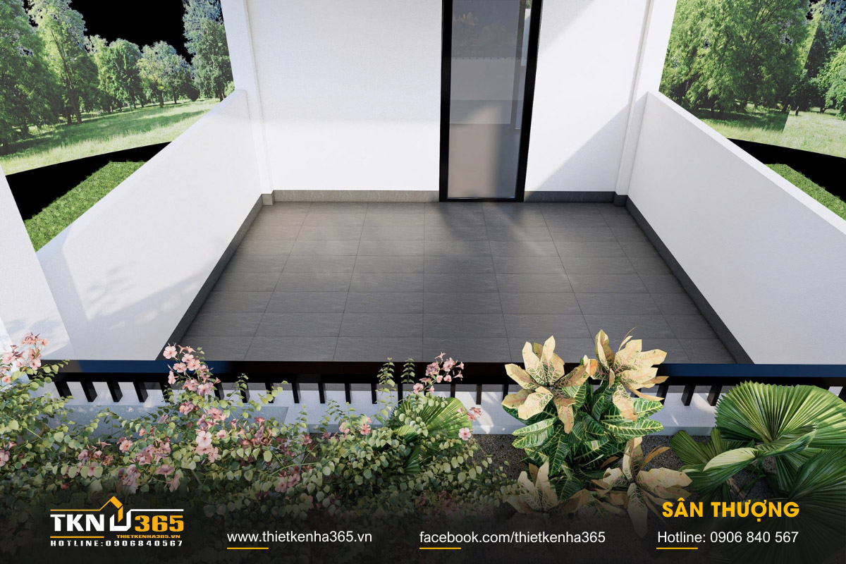 Khu vườn nhỏ trên sân thượng