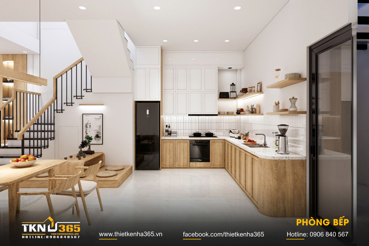 Phòng bếp và phòng khách