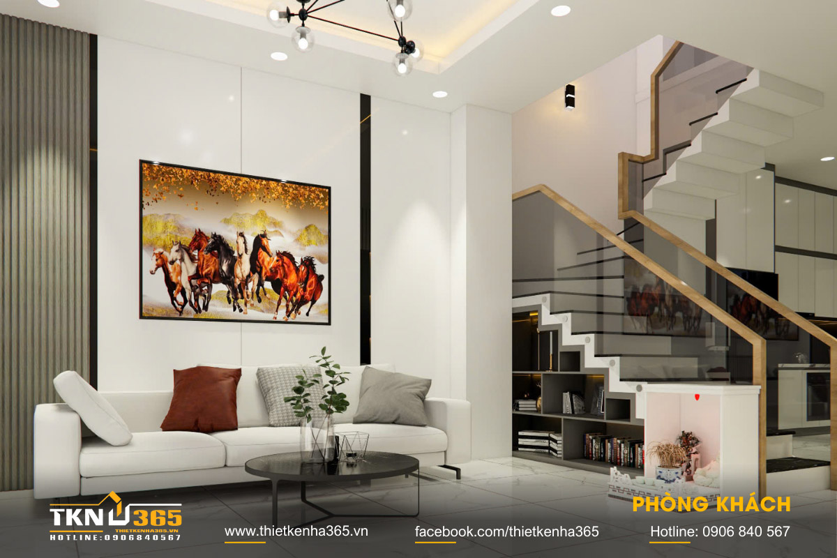 Phòng khách tối giản, thanh lịch