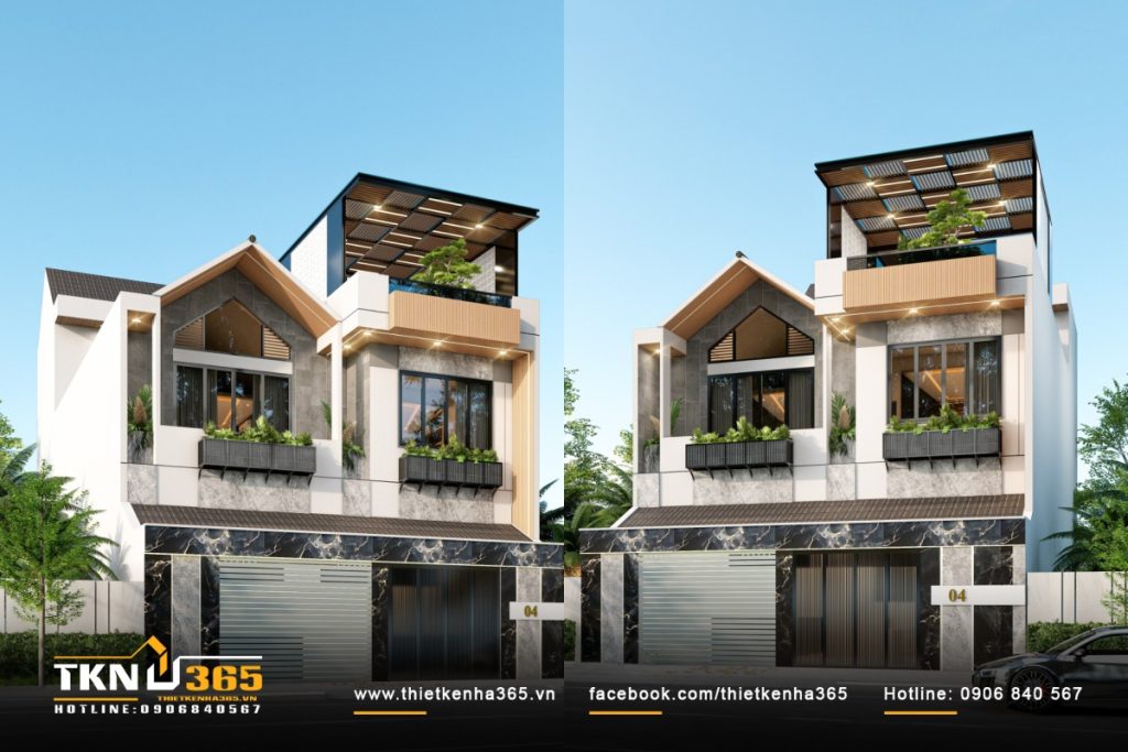 biệt thự hiện đại 3 tầng ở Bình Tân