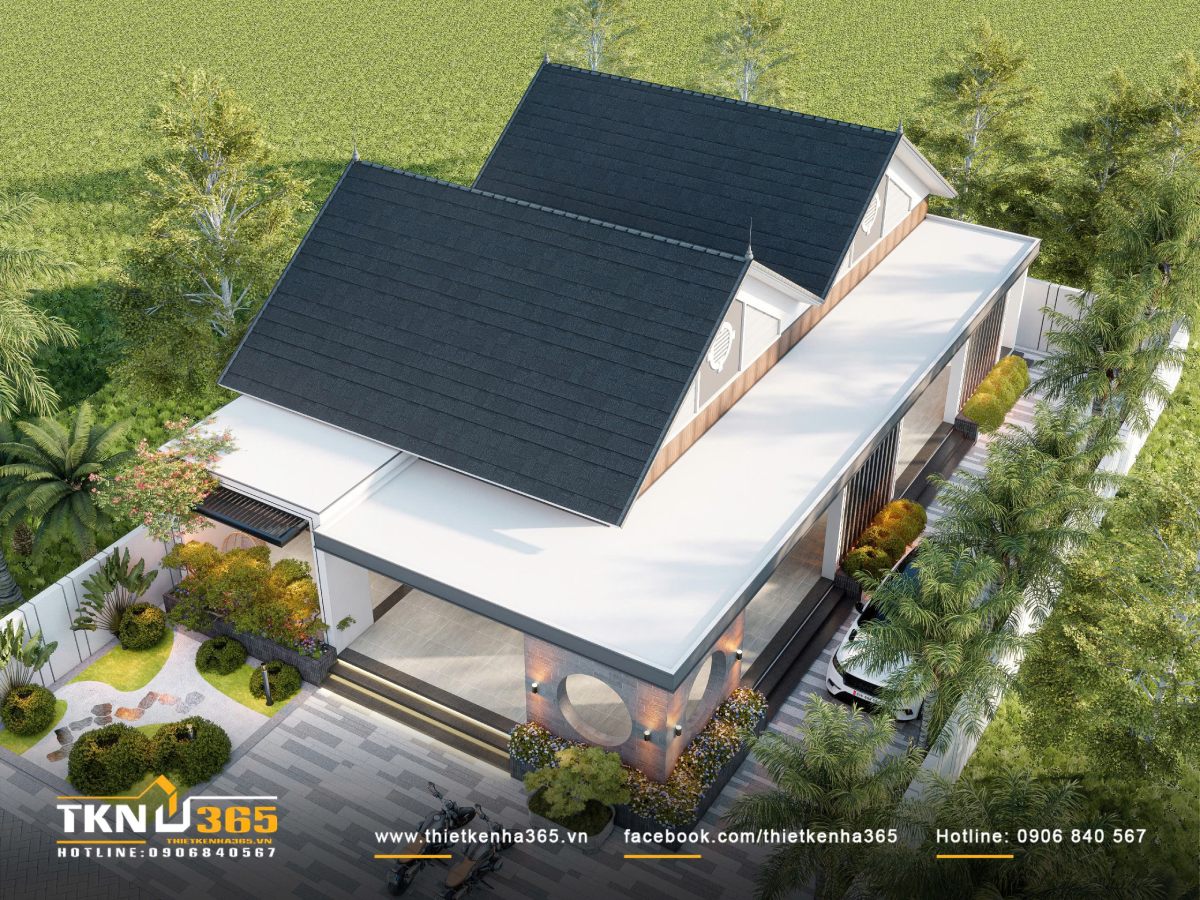 Thiết kế biệt thự 1 tầng 15