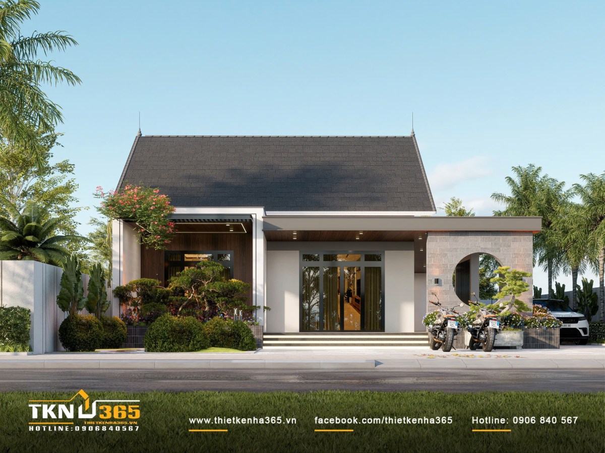 Kiến trúc nhà vườn mái Thái 2