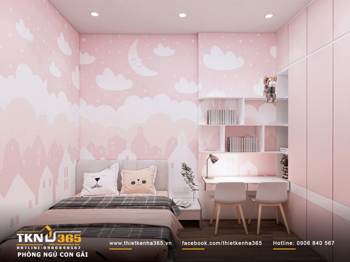 thiết kế phòng ngủ của con