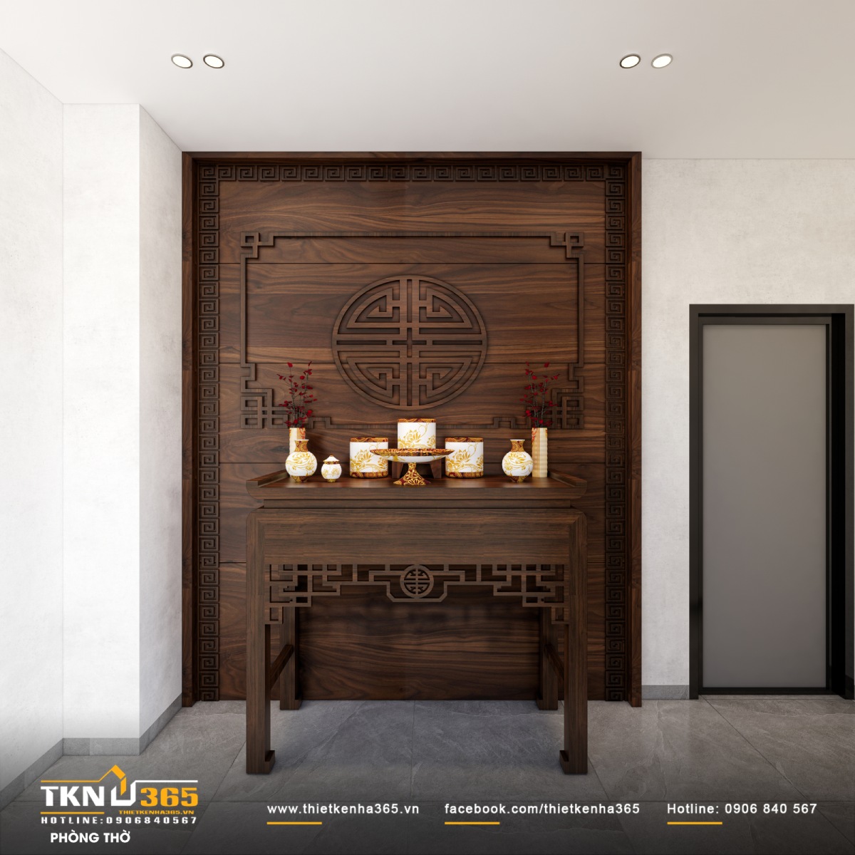 không gian phòng thờ