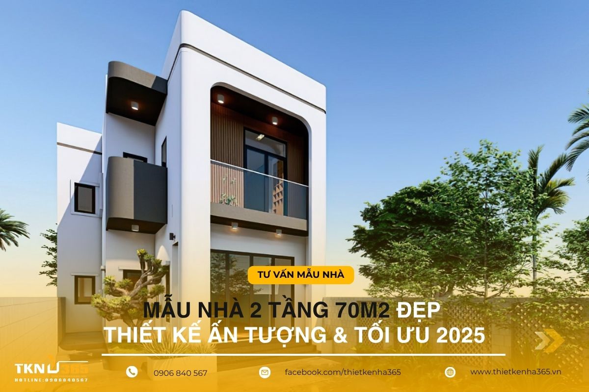 Mẫu nhà 2 tầng 70m2