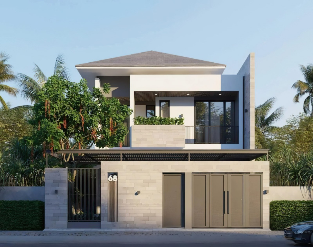 mẫu nhà 2 tầng 2