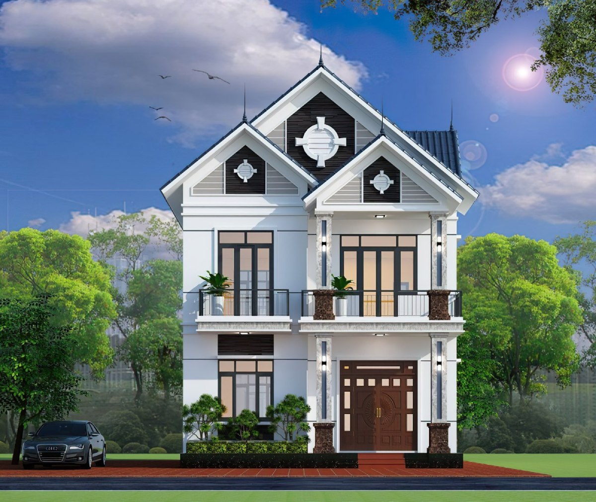 mẫu nhà 2 tầng 17