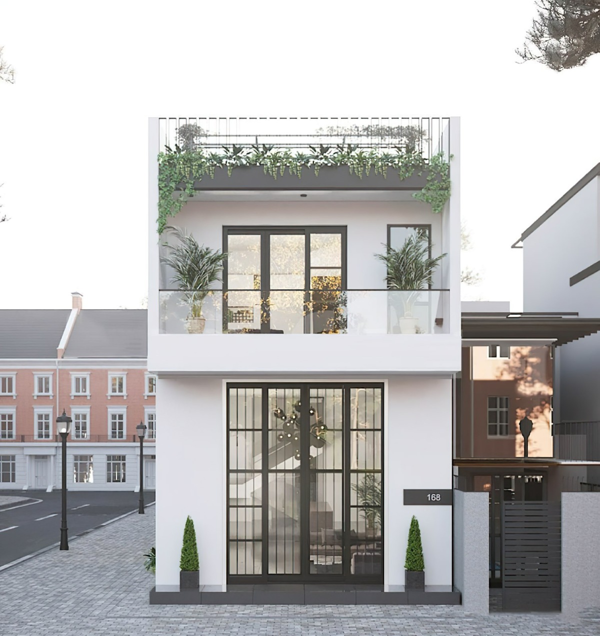 mẫu nhà 2 tầng 3