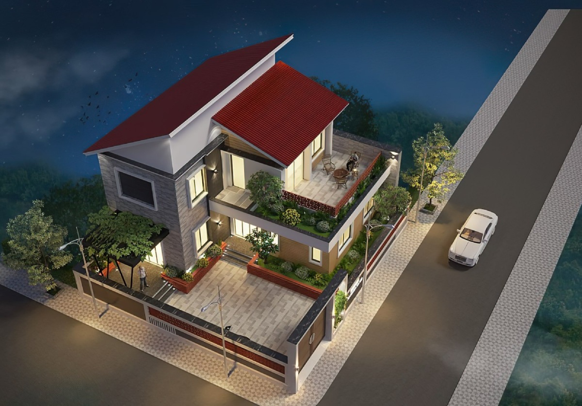 mẫu nhà 2 tầng 22