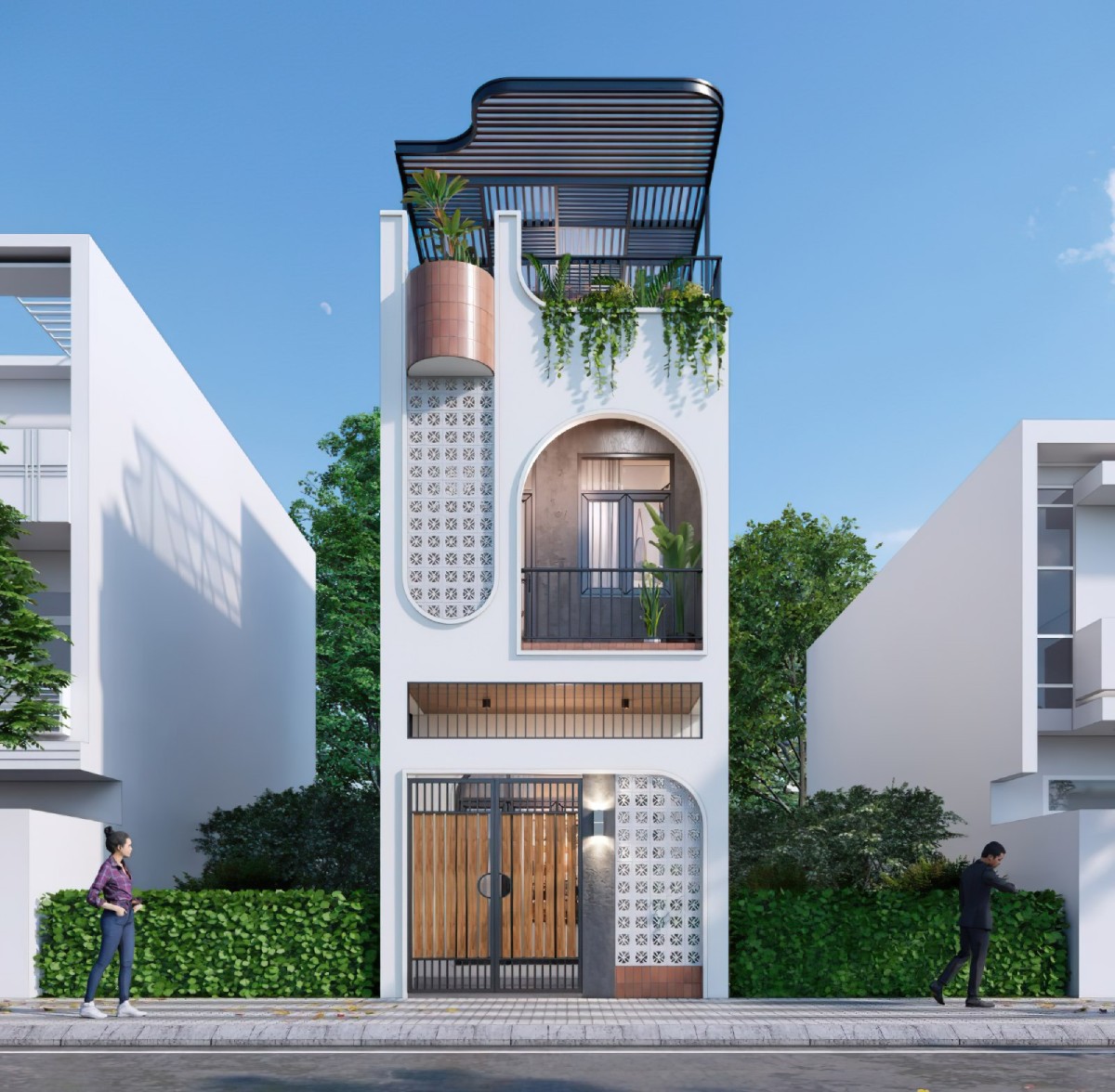 mẫu nhà 3 tầng 9