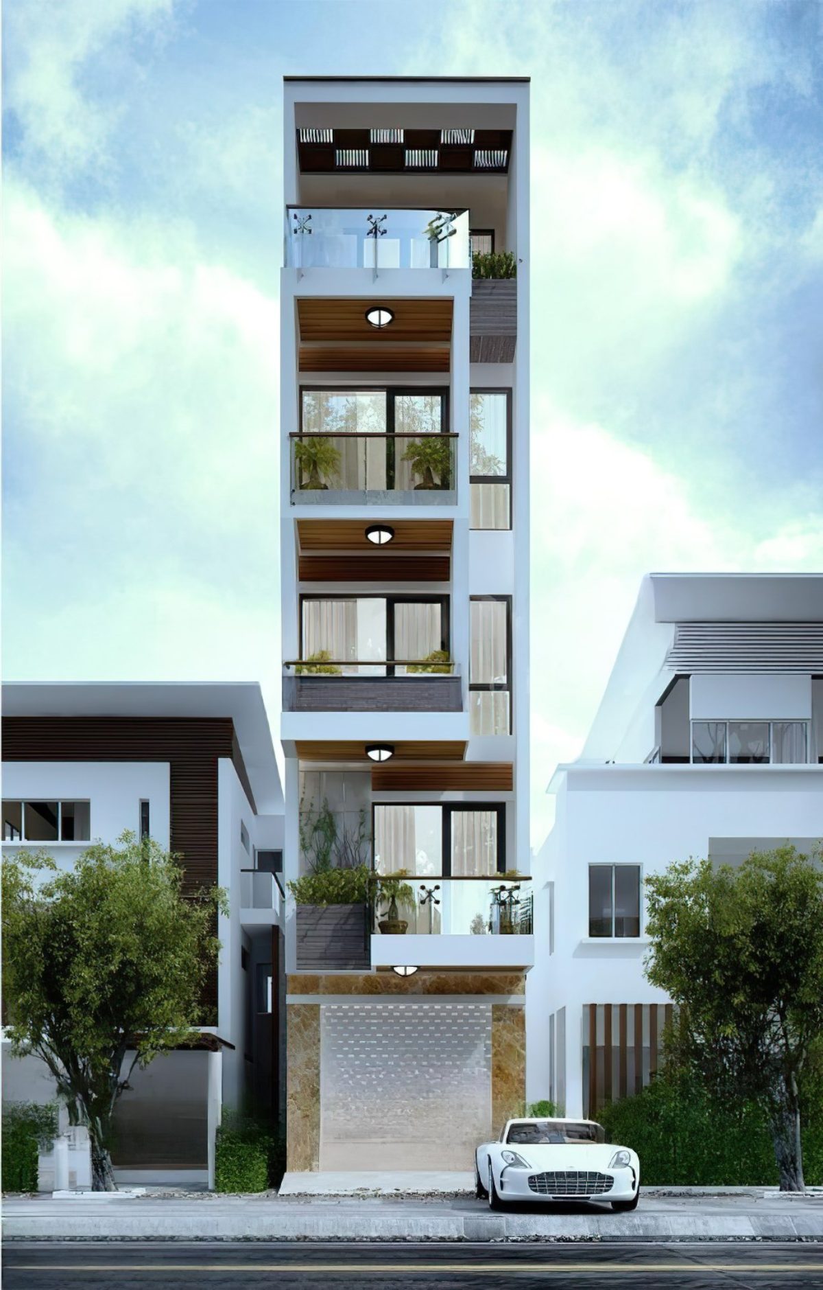 mẫu nhà 5 tầng 3