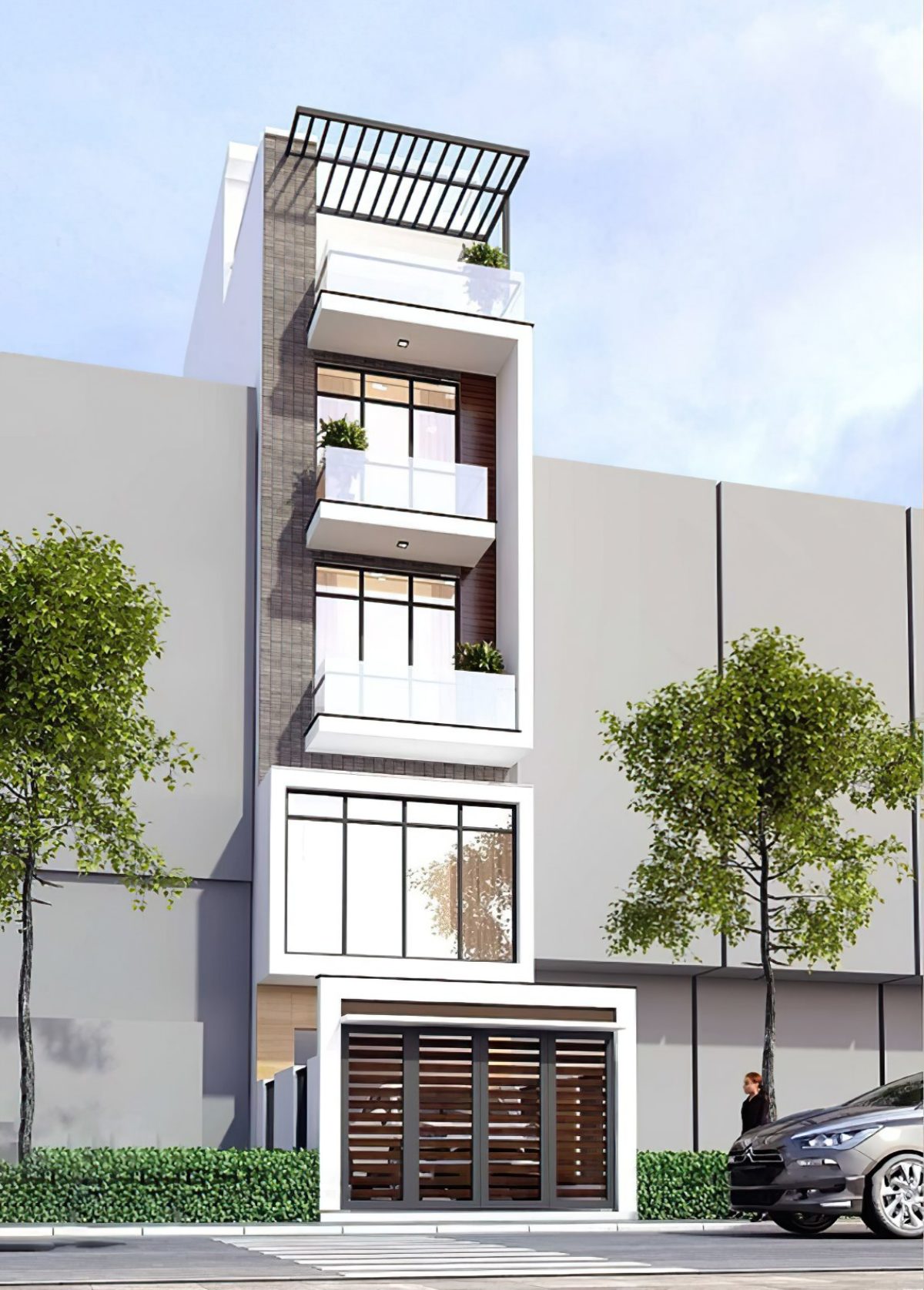 mẫu nhà 5 tầng 8