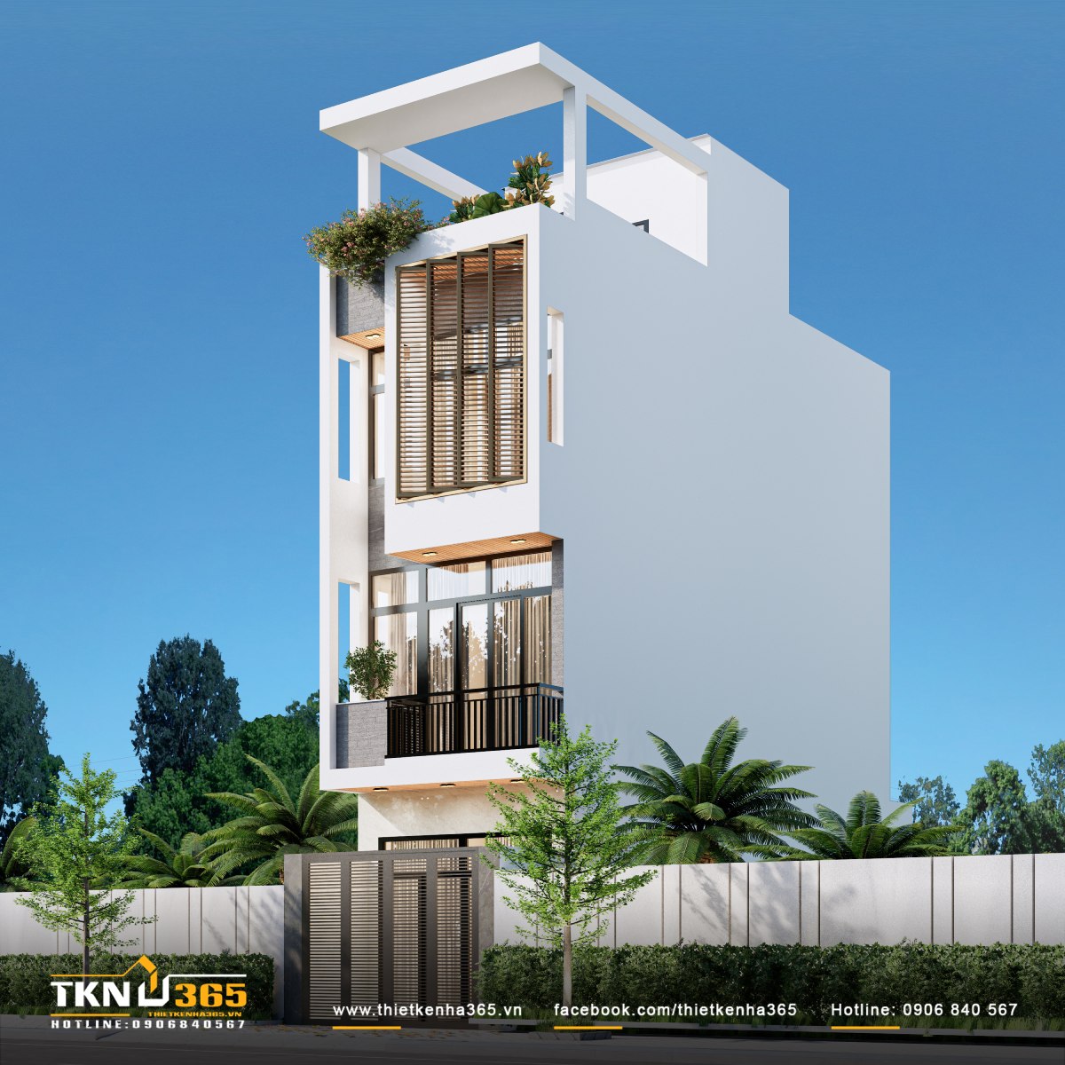 Nhà phố hiện đại 11