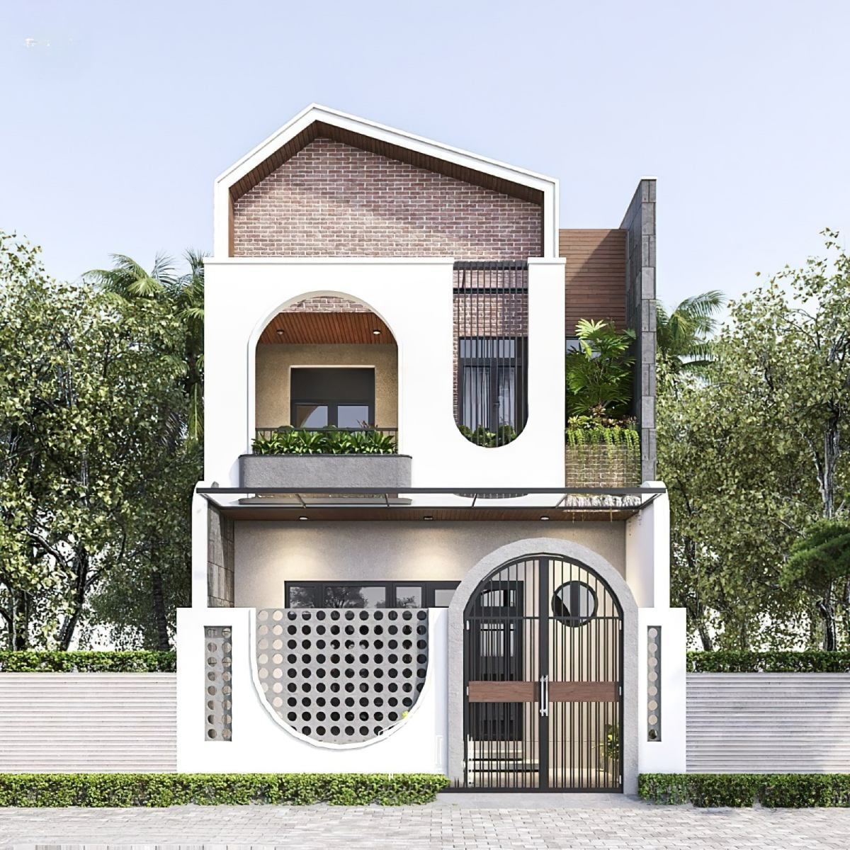 Nhà phố hiện đại 9