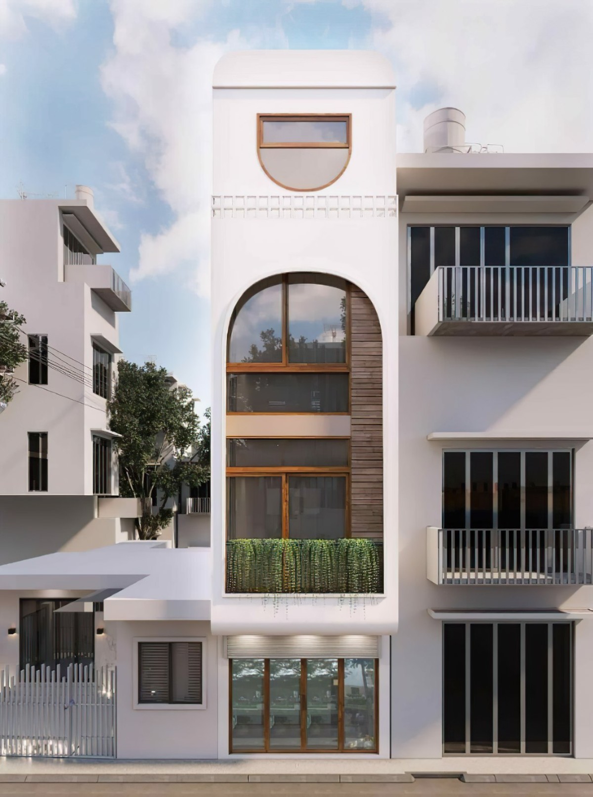 Mẫu nhà phố 4 tầng 5