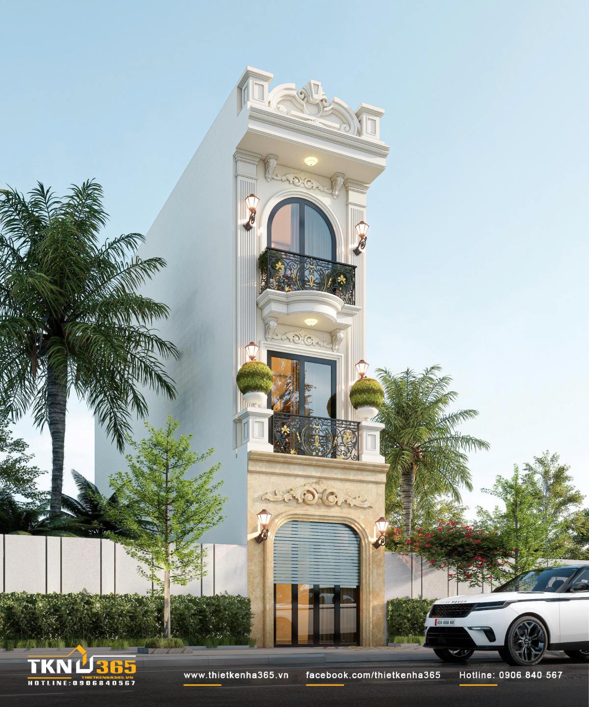 mẫu nhà tân cổ điển 2