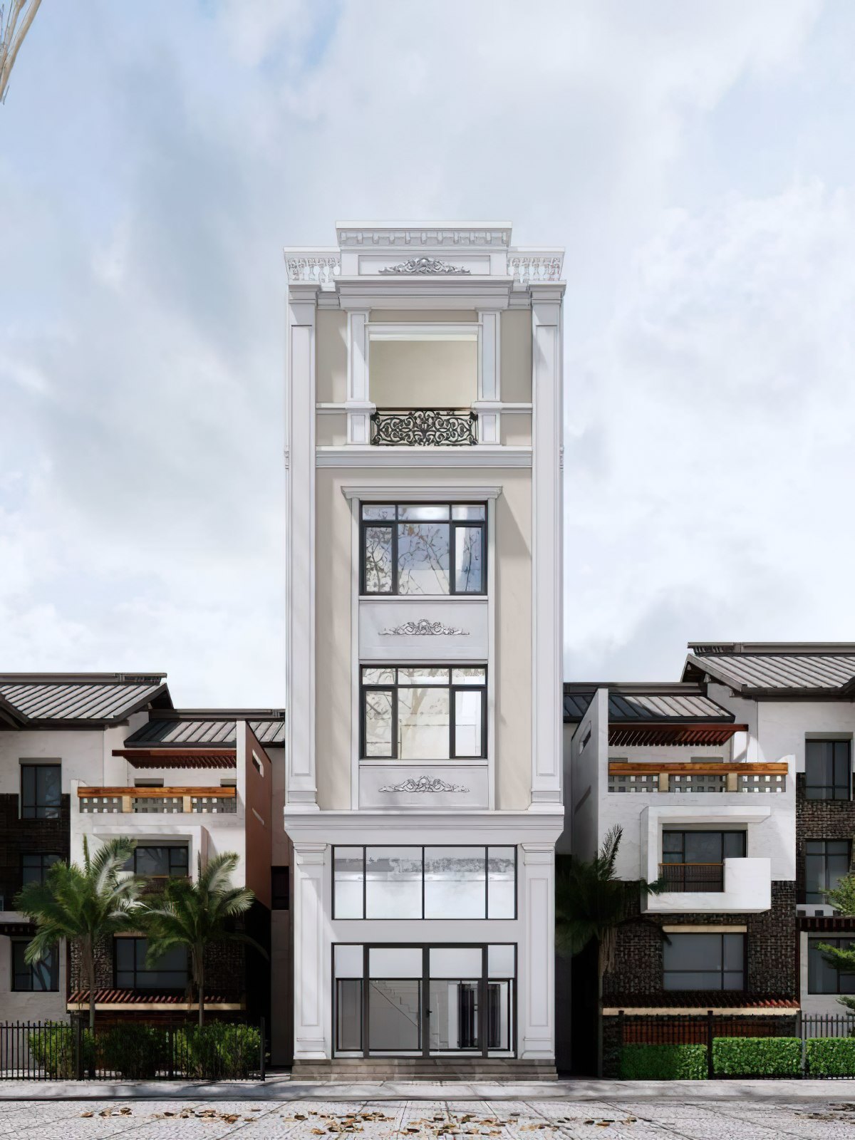 Mẫu nhà tân cổ điển 10