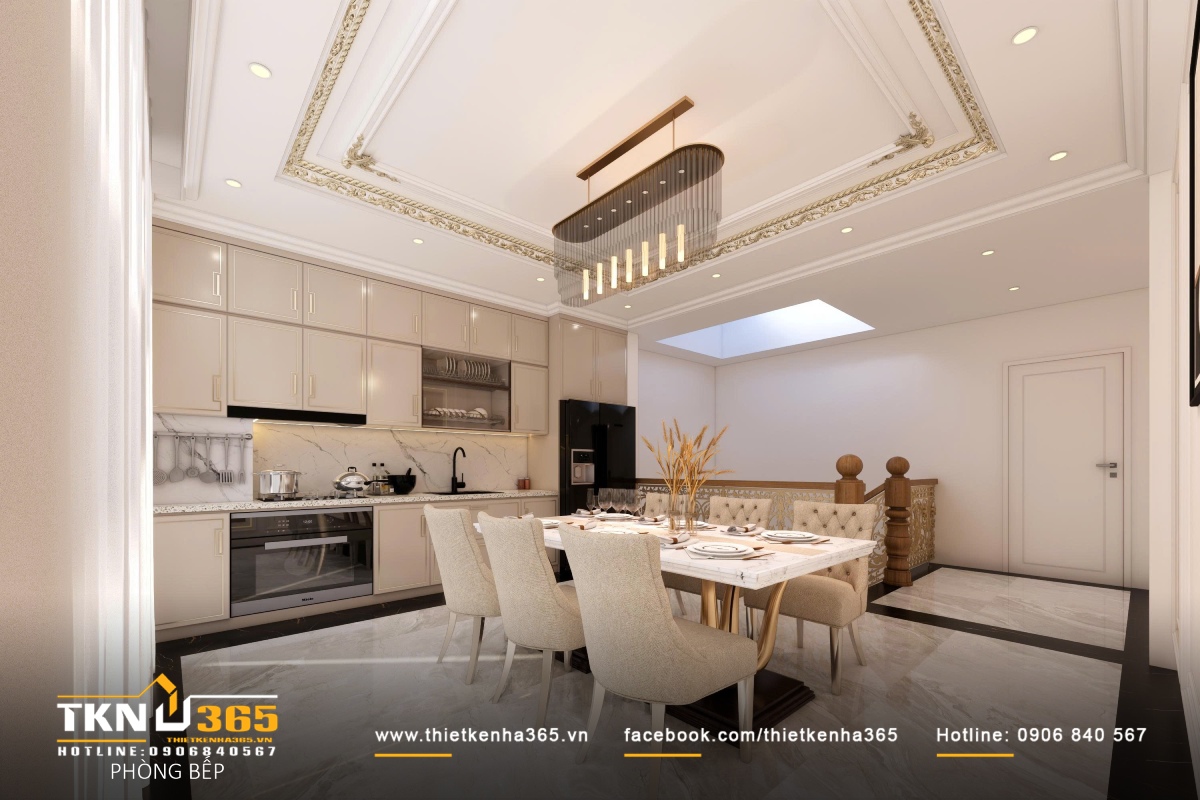 Thiết kế 1 trệt 2 lầu 1 sân thượng 5