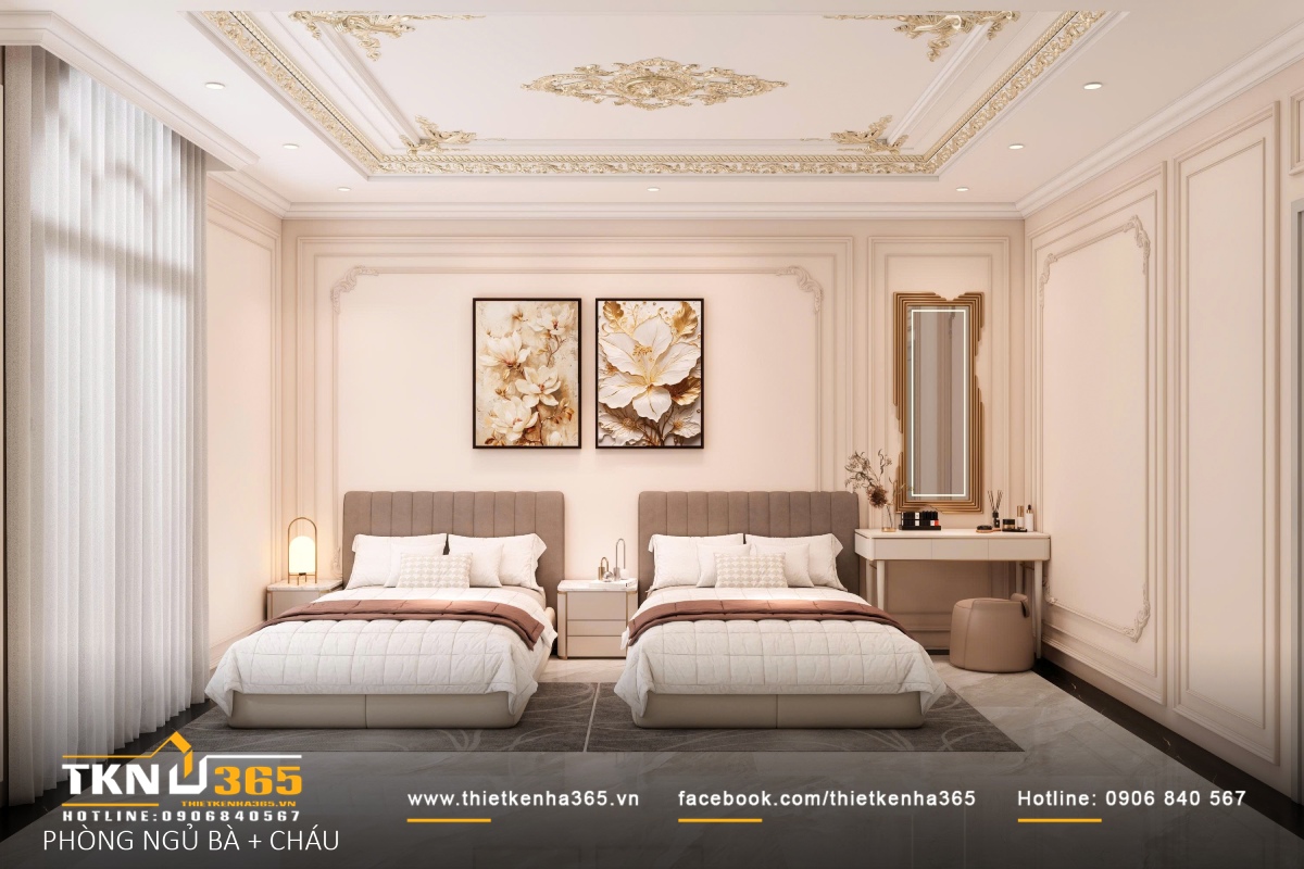 Thiết kế 1 trệt 2 lầu 1 sân thượng 7